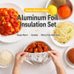 🏆 Last Day Special Price £5.99!!🍽️Reusable Aluminum Foil Thermal Food Cover — Heat-Retaining, Washable & Freshness-Preserving Kitchen Essential