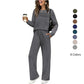🔥LAST DAY SALE 70% OFF👍✨Women's Long Sleeve Loose-Fitting Casual Solid  Lounge Pants Set