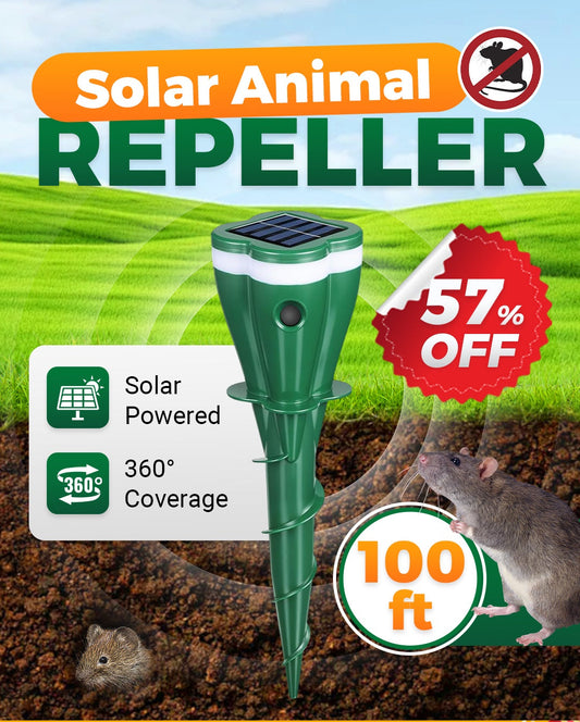 🐭50K+ SOLD!🌱40% OFF! 🚫Waterproof Solar Mole Deterrent