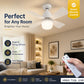 🏆 Last Day Special Price £15.99!!🔥SmartBreez™ 40W LED Ceiling Fan Light – 20.5” Ultra-Quiet with Remote 🎯 | E27 + FREE B22 Adapter 🔌 | For Bedroom 😴, Kitchen 👩‍🍳 & Garage 🛠️ – UK Ready! 🇬🇧
