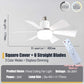 🏆 Last Day Special Price £15.99!!🔥SmartBreez™ 40W LED Ceiling Fan Light – 20.5” Ultra-Quiet with Remote 🎯 | E27 + FREE B22 Adapter 🔌 | For Bedroom 😴, Kitchen 👩‍🍳 & Garage 🛠️ – UK Ready! 🇬🇧