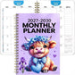⏰📅 LAST DAY SALE ONLY￡6.99!! 🐮 2026-2030 Calendar   - From January 2026 to December 2030, 5-year calendar, cartoon Highland cow themed cover design, annual calendar planning, month labels, 60-month calendar