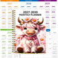 ⏰📅 LAST DAY SALE ONLY￡6.99!! 🐮 2026-2030 Calendar   - From January 2026 to December 2030, 5-year calendar, cartoon Highland cow themed cover design, annual calendar planning, month labels, 60-month calendar