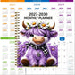 ⏰📅 LAST DAY SALE ONLY￡6.99!! 🐮 2026-2030 Calendar   - From January 2026 to December 2030, 5-year calendar, cartoon Highland cow themed cover design, annual calendar planning, month labels, 60-month calendar