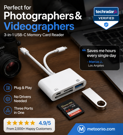 🎁💥LAST DAY SALE 50% OFF!!⭐3-in-1 USB-C Memory Card Reader