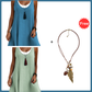 ⏰LAST DAY SALE ONLY ￡12.99!!💃Women's Casual Loose Sleeveless Fake Two Piece Tank Dress