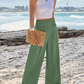 🎉Hot Sale 60% OFF🌸Women's High-Waisted Straight-Leg Linen Cropped Pants
