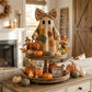 🍂👻 Lighted Vintage Patchwork Ghost