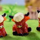 🐂🥚Easter Egg Hunt Alternative: Mini Highland Cow Figurines for Hide & Seek - Adorable Resin Cow Decorations for Party Favors, Easter Basket Stuffers & Home Decor💕