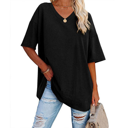 🌷2025 Limited Sale 60% Off🌷Ladies V-Neck T-Shirt🚀Buy 2 Free shipping🚀