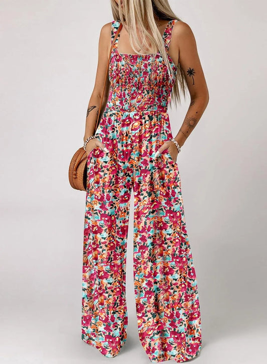 ⏰ LAST DAY SALE: ONLY ￡14.99!!🏖️Women’s Casual Print Sleeveless Overalls Jumpsuits