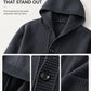 ⏰ LAST DAY! Buy 2 & FREE SHIPPING! 🧥  Men's Heavyweight Buttoned Hood Sweatshirt – Soft Blend, Fitted, Minimalist Streetwear ✨ Long Sleeve for Everyday Wear 🛒