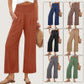 🎉Hot Sale 60% OFF🌸Women's High-Waisted Straight-Leg Linen Cropped Pants