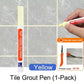 🏆Last Day Promotion 49% OFF🖌️ Anti-Mould & Waterproof Joint Pen for Ceramic Tiles! 🧱Versatile & multi-use⚒️，great for tombstone marking🪦, car paint repairs🚗 and tyre art painting🚙✨