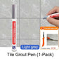 🏆Last Day Promotion 49% OFF🖌️ Anti-Mould & Waterproof Joint Pen for Ceramic Tiles! 🧱Versatile & multi-use⚒️，great for tombstone marking🪦, car paint repairs🚗 and tyre art painting🚙✨