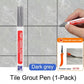 🏆Last Day Promotion 49% OFF🖌️ Anti-Mould & Waterproof Joint Pen for Ceramic Tiles! 🧱Versatile & multi-use⚒️，great for tombstone marking🪦, car paint repairs🚗 and tyre art painting🚙✨