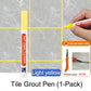 🏆Last Day Promotion 49% OFF🖌️ Anti-Mould & Waterproof Joint Pen for Ceramic Tiles! 🧱Versatile & multi-use⚒️，great for tombstone marking🪦, car paint repairs🚗 and tyre art painting🚙✨
