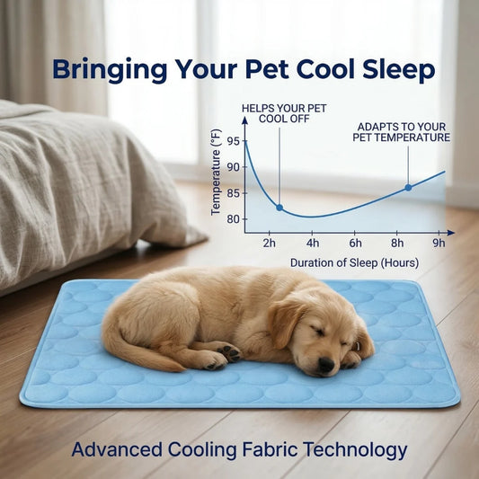 🥳2026 HOT SALE🥳💞50K+ SOLD!🍃 50% OFF!🐾Pet Cooling Mat 🧊Summer Heat Relief for Pet