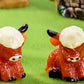 🐂🥚Easter Egg Hunt Alternative: Mini Highland Cow Figurines for Hide & Seek - Adorable Resin Cow Decorations for Party Favors, Easter Basket Stuffers & Home Decor💕