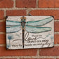 🥳2026 HOT SALE🥳💞50K+ SOLD!🍃Dragonfly Memorial Garden Sign – “Those We Love Don’t Go Away” Sympathy Gift, Remembrance Outdoor Decor