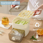 🥳2026 HOT SALE 50% OFF! 🥳💞50K+ SOLD!💥🥤🧊 Ice Cube Maker with Storage – 48 cubes at once, leak‑proof lid