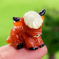 🐂🥚Easter Egg Hunt Alternative: Mini Highland Cow Figurines for Hide & Seek - Adorable Resin Cow Decorations for Party Favors, Easter Basket Stuffers & Home Decor💕