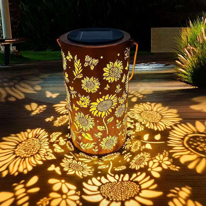🔥HOT SALE 49% OFF-🌞Colorful Sunflower Glow Solar Garden Lantern