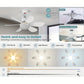 🏆 Last Day Special Price £15.99!!🔥SmartBreez™ 40W LED Ceiling Fan Light – 20.5” Ultra-Quiet with Remote 🎯 | E27 + FREE B22 Adapter 🔌 | For Bedroom 😴, Kitchen 👩‍🍳 & Garage 🛠️ – UK Ready! 🇬🇧