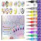 ⏳LAST DAY SALE 50% OFF👍-🎨12 Colors Nail Art Pens Set👧💅 Safe, easy & washable for kids, girls and pets.