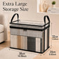 ⏰LAST DAY BUY 2 GET 1 FREE!!💕HomeVault™🇬🇧 Transparent Storage Bag – Large, Dust & Moisture-Proof with Handle✨Ultimate All-in-One Organizer for Clothes, Toys, Books, Stuffed Animals & Absolutely Everything! 🧸📚👕🧦
