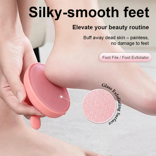 🏆Last Day Promotion 49% OFF🔥🪞 Nano Glass Foot File ✨ Gentle Hard Skin Callus Remover 💧 Waterproof Pedicure Tool for Cracked Heels