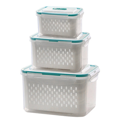 🔥Summer Hot Sale 60％ OFF💝2 in 1 Draining Fresh-Keep Food Container