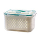 🔥Summer Hot Sale 60％ OFF💝2 in 1 Draining Fresh-Keep Food Container