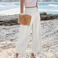 🎉Hot Sale 60% OFF🌸Women's High-Waisted Straight-Leg Linen Cropped Pants