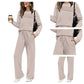 🔥LAST DAY SALE 70% OFF👍✨Women's Long Sleeve Loose-Fitting Casual Solid  Lounge Pants Set