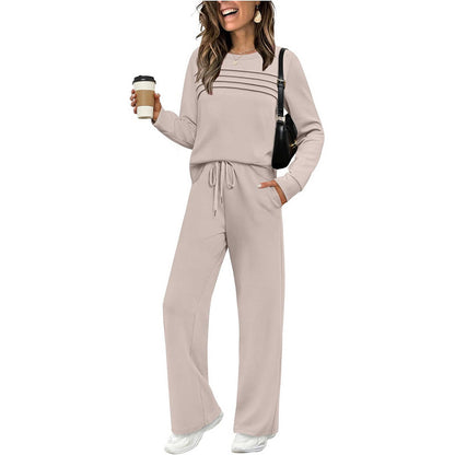 🔥LAST DAY SALE 70% OFF👍✨Women's Long Sleeve Loose-Fitting Casual Solid  Lounge Pants Set
