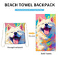 2026 ⭐New Arrival🥳LIMITED TIME 50% OFF!🏖️2-in-1 Convertible Beach Towel & Drawstring Backpack