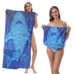 2026 ⭐New Arrival🥳LIMITED TIME 50% OFF!🏖️2-in-1 Convertible Beach Towel & Drawstring Backpack