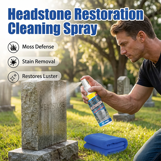 ⏰🎁LAST DAY BUY 1 GET 1 FREE!!💕Headstone Cleaning & Restoration Spray – Remove Stains Instantly