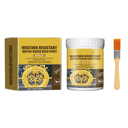 🎁💥LAST DAY SALE 50% OFF!!🥳Weather Resistant Water-Based Gold Paint