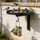 🎁💥LAST DAY SALE 50% OFF!!🥳Wall-Mounted Metal Bird Bath – Antique Bronze Finish 🐦🛁🧱🏡
