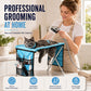 🥳2026 HOT SALE🥳💞50K+ SOLD!🛋️🐕 50% OFF! 2‑in‑1 Foldable Pet Grooming Bed – Groom standing up, no more bending! Stable & comfortable for nail trimming & drying. A back‑saver for seniors! 💪✨