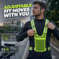 📢📢 50% OFF !! ⏰High Visibility Reflective Vest Adjustable Safety Running Gear with Pocket
