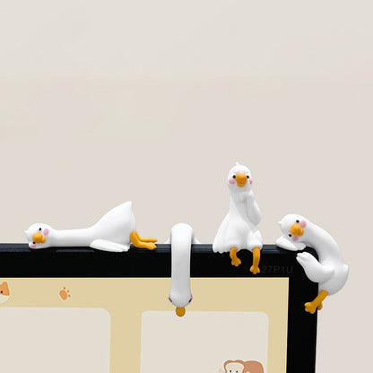 🪿Self-Adhesive Cute Goose Monitor Ornament💻✨