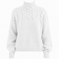 🧶 Cozy Cable-Knit Style | Turtleneck Pullover Sweater