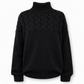 🧶 Cozy Cable-Knit Style | Turtleneck Pullover Sweater