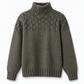 🧶 Cozy Cable-Knit Style | Turtleneck Pullover Sweater