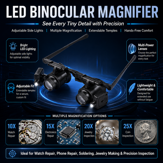 🔬 50% OFF NOW! 🔍 Precision LED Magnifiers – Interchangeable lenses and hands-free design – Tech essentials 🛠️.