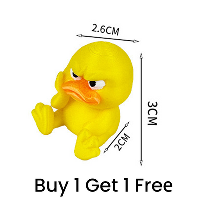 😠 Angry Duck Desk Figurine — Add a Tiny Attitude to Your Space! 🐥