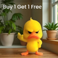 😠 Angry Duck Desk Figurine — Add a Tiny Attitude to Your Space! 🐥